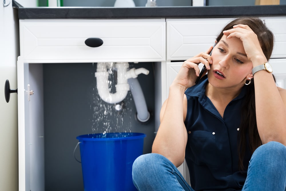 Sink,Pipe,Water,Leak ,Plumbing,Damage,At,Home